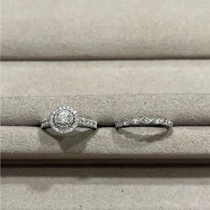 1/2 CTTW Diamond Bridal Set Size 7